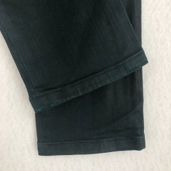 Joe's Women's Size 26 Dark Green Coated Waxed The Skinny Stretch Denim Jeans - Picture 3 of 8